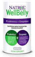 Natrol WellBelly Probiotics + Enzymes (30 Capsules)