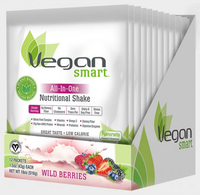 Naturade Vegan Smart Nutritional Shake (Wild Berries,  12 Packets)