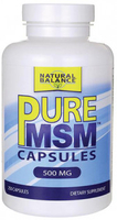 Natural Balance Pure MSM (500 mg,  250 Capsules)