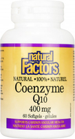 Natural Factors 100% Natural CoQ10 (400 mg,  60 Softgels)