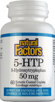 Natural Factors 5-HTP (50 mg,  60 Enteric Coated Caplets)