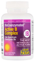 Natural Factors Active B Complex (60 Vegetarian Capsules)