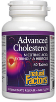Natural Factors Advanced Cholesterol Formula (Nicotinic Acid,  Sytrinol & Hibiscus,  60 Tablets)