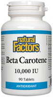 Natural Factors Beta Carotene (10, 000 IU,  90 Tablets)