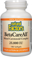 Natural Factors BetaCareAll (25, 000 IU,  180 Softgels)