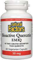 Natural Factors Bioactive Quercetin EMIQ (50 mg,  60 Vegetarian Capsules)