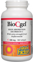 Natural Factors BioCgel High Absorption Ascorbate C (500 mg,  180 Softgels)