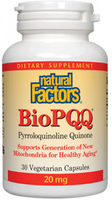 Natural Factors BioPQQ (20 mg,  30 Vegetarian Capsules)