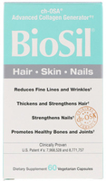 Natural Factors BioSil (ch-OSA Collagen Generator,  60 Vegetarian Capsules)