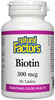Natural Factors Biotin (300 mcg,  90 Tablets)