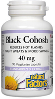 Natural Factors Black Cohosh Extract (40 mg,  90 Vegetarian Capsules)