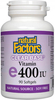 Natural Factors Clear Base Vitamin E (400 IU,  90 Softgels)