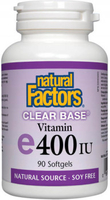 Natural Factors Clear Base Vitamin E (400 IU,  90 Softgels)