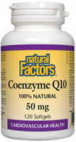 Natural Factors Coenzyme Q10 (50 mg,  120 Softgels)