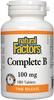 Natural Factors Complete B (Time Release,  100 mg,  180 Tablets)