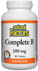 Natural Factors Complete B (Time Release,  100 mg,  90 Tablets)