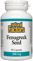 Natural Factors Fenugreek Seed (500 mg,  90 Capsules)