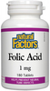 Natural Factors Folic Acid (1 mg,  180 Tablets)