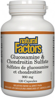 Natural Factors Glucosamine & Chondroitin Sulphate (900 mg,  120 Capsules)