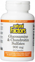 Natural Factors Glucosamine & Chondroitin Sulphate (900 mg,  60 Capsules)
