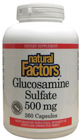 Natural Factors Glucosamine Sulfate (500 mg,  360 Capsules)