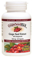 Natural Factors Grape Seed Rich Grape Seed Extract (100 mg,  60 Capsules)