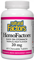 Natural Factors HemoFactors (20 mg,  60 Chewable Tablets)