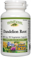 Natural Factors Herbal Factors Dandelion Root (800 mg,  90 Vegetarian Capsules)