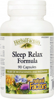 Natural Factors Herbal Factors Sleep Relax Formula (90 Capsules)