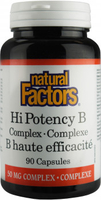 Natural Factors Hi Potency B Complex (90 Capsules)