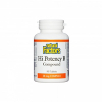 Natural Factors Hi Potency B Compound (50 mg,  90 Tablets)