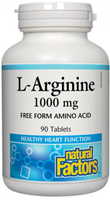 Natural Factors L-Arginine (1000 mg,  90 Tablets)
