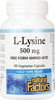 Natural Factors L-Lysine (500 mg,  90 Vegetarian Capsules)