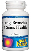 Natural Factors Lung,  Bronchial & Sinus Health (45 Tablets)
