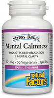 Natural Factors Mental Calmness (125 mg,  60 Vegetarian Capsules)