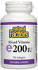 Natural Factors Mixed Vitamin E (200 IU,  90 Softgels)