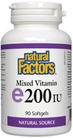 Natural Factors Mixed Vitamin E (200 IU,  90 Softgels)