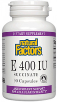 Natural Factors Mixed Vitamin E (400 IU,  90 Softgels)