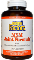 Natural Factors MSM Joint Formula (180 Capsules)