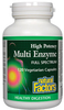 Natural Factors Multi Enzyme Full Spectrum High Potency (120 Vegetarian Capsules)