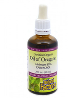 Natural Factors Oil of Oregano Organic (60 ml)