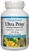 Natural Factors OmegaFactors Ultra Prim (500 mg,  180 Softgels)