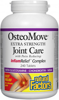 Natural Factors OsteoMove Extra Strength Joint Care (with Pain Reducing InflamRelief Complex,  240 Tablets)