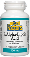Natural Factors R-Lipoic Acid (100 mg,  30 Vegetarian Capsules)