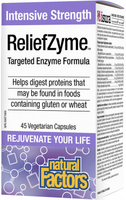 Natural Factors ReliefZyme (45 Vegetarian Capsules)