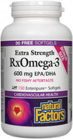 Natural Factors Rxomega-3 Extra Strength (600 mg,  150 Softgels)