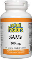 Natural Factors SAMe (60 Enteric Coated Tablets)