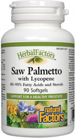 Natural Factors Saw Palmetto with Lycopene (90 Softgels)