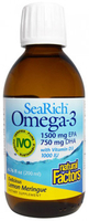 Natural Factors Searich Omega-3 With D3 (Lemon Meringue,  200 ml)