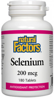 Natural Factors Selenium (200 mcg,  180 Tablets)